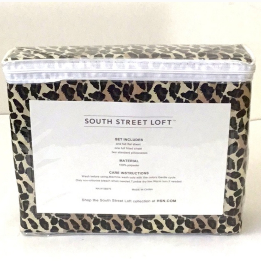 Animal Print Full Size Sheet Set